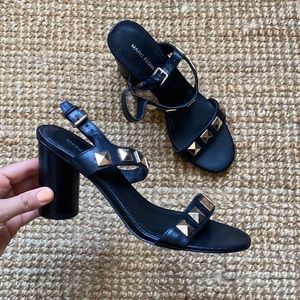 Marc Fisher block heel W/ gold studs size 9.5